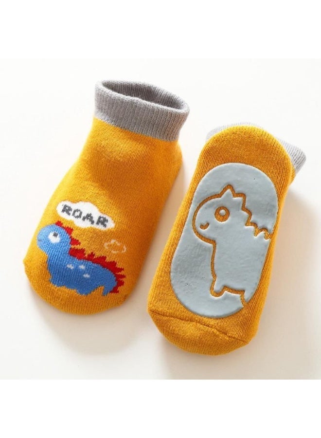 Genaric شراب أطفال من القطن مانعة للانزلاق مع رسومات كرتونية للأولاد والبنات،small 3-36 شهر، موديل 245 - Image 1